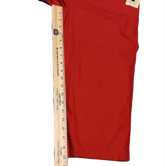 CLASSIC ELEMENTS WOMEN'S SIZE 14-16 RED CAPRIS WITH ELASTIC AND DRAWSTRING WAIST - Picture 5 of 6